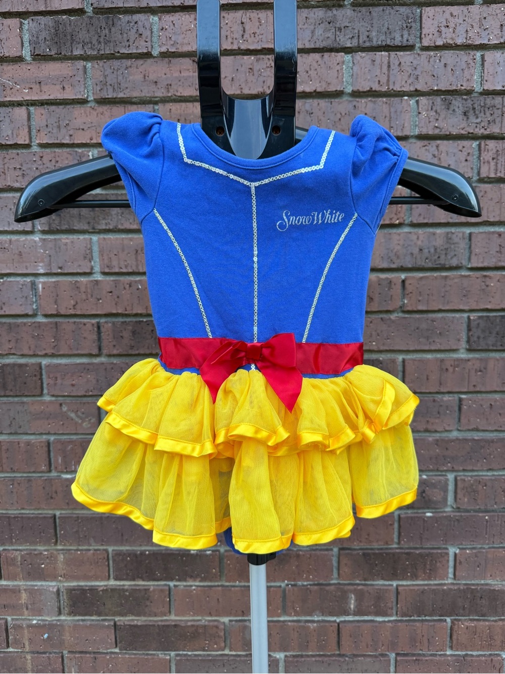 Disney Baby Snow White Costume Bodysuit Tutu Dress Halloween Size 18 Months EUC